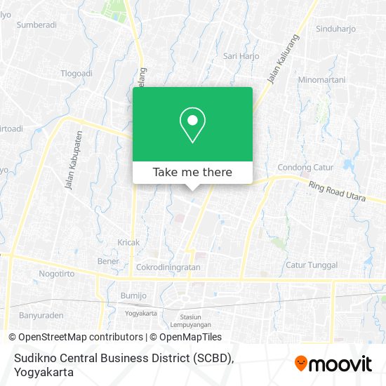 Sudikno Central Business District (SCBD) map
