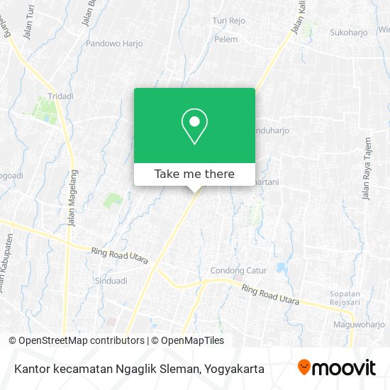 Kantor kecamatan Ngaglik Sleman map
