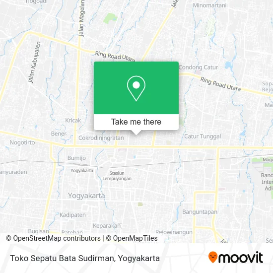 Toko Sepatu Bata Sudirman map