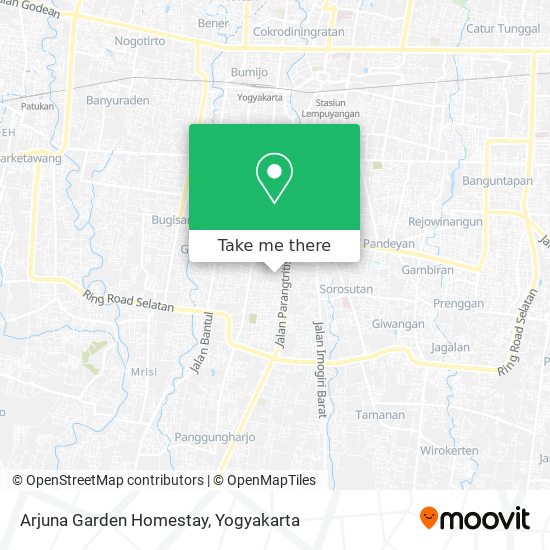 Arjuna Garden Homestay map