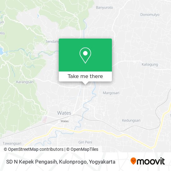 SD N Kepek Pengasih, Kulonprogo map