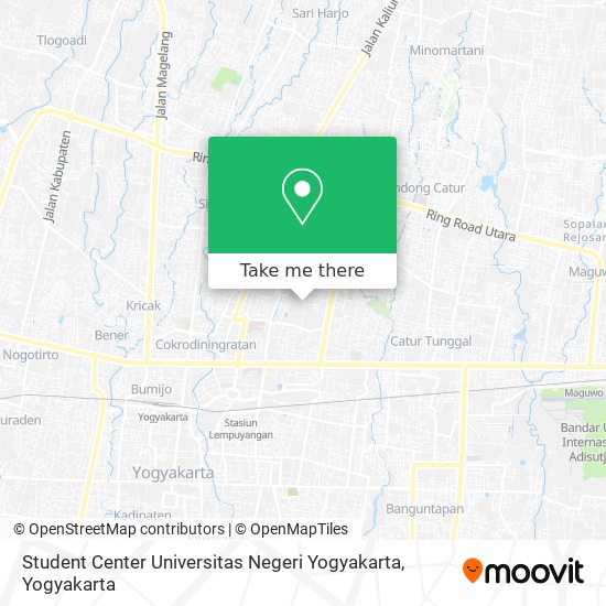 Student Center Universitas Negeri Yogyakarta map