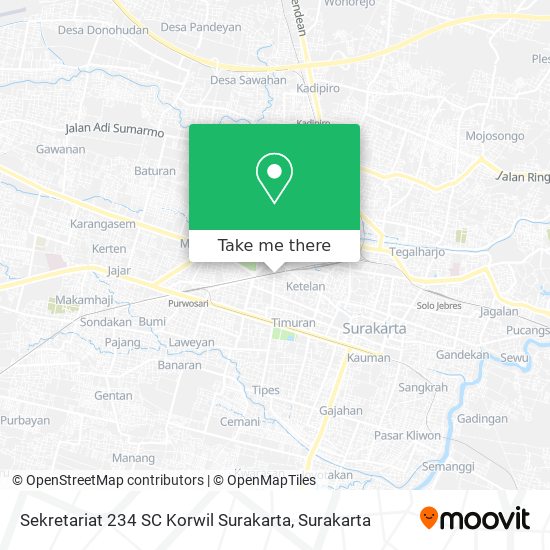 Sekretariat 234 SC Korwil Surakarta map