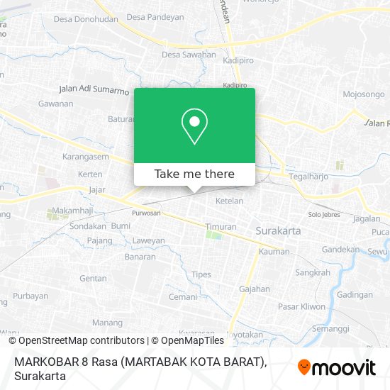 MARKOBAR 8 Rasa (MARTABAK KOTA BARAT) map