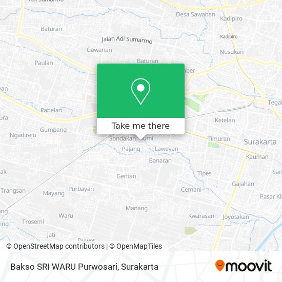 Bakso SRI WARU Purwosari map