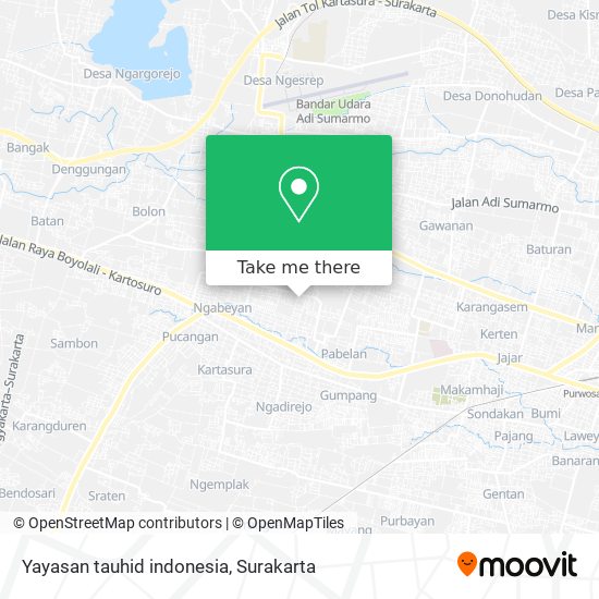 Yayasan tauhid indonesia map