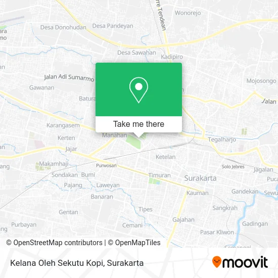 Kelana Oleh Sekutu Kopi map