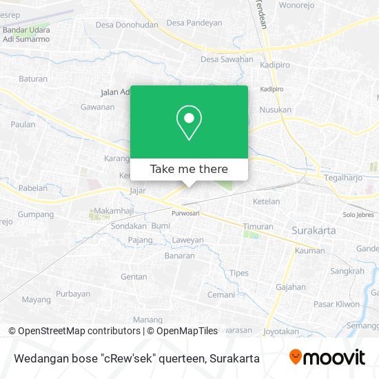 Wedangan bose "cRew'sek" querteen map