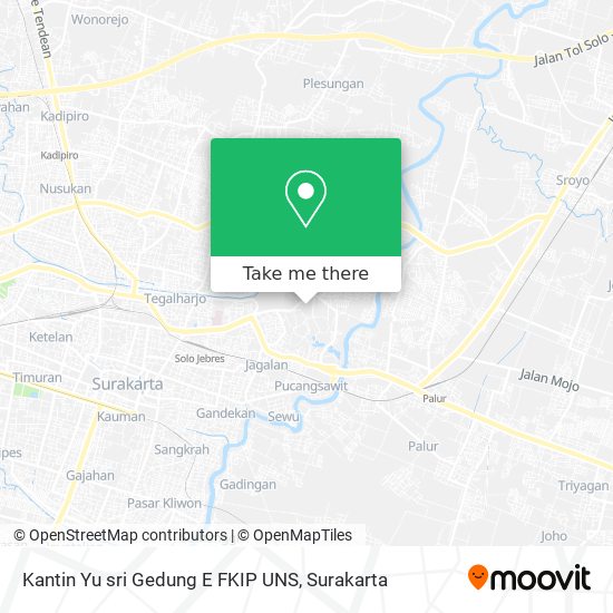 Kantin Yu sri Gedung E FKIP UNS map