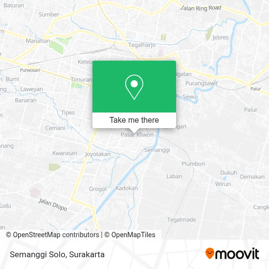 Semanggi Solo map
