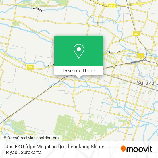 Jus EKO (dpn MegaLand)rel bengkong Slamet Riyadi map