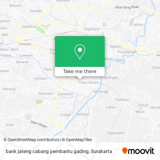 bank jateng cabang pembantu gading map