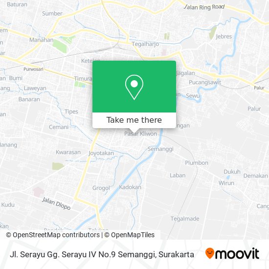 Jl. Serayu Gg. Serayu IV No.9 Semanggi map