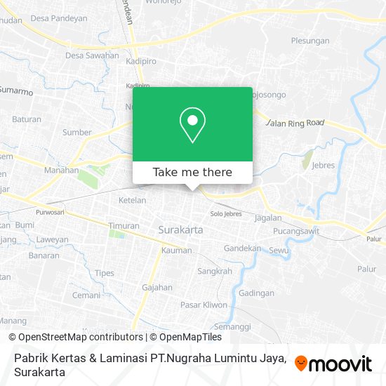 Pabrik Kertas & Laminasi PT.Nugraha Lumintu Jaya map