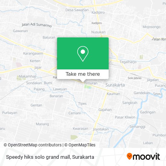 Speedy hiks solo grand mall map