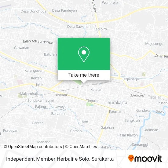 Independent Member Herbalife Solo map