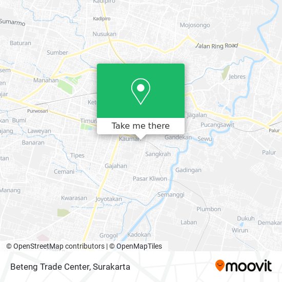 Beteng Trade Center map