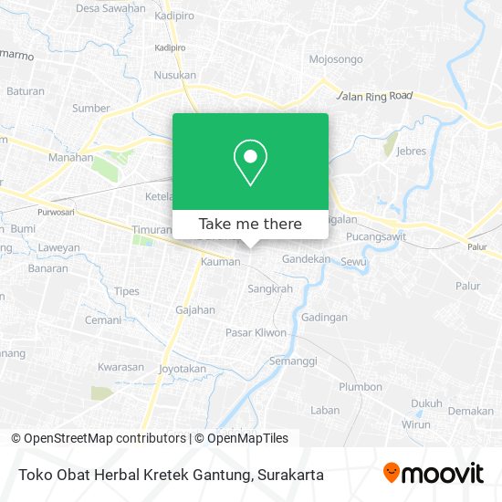 Toko Obat Herbal Kretek Gantung map