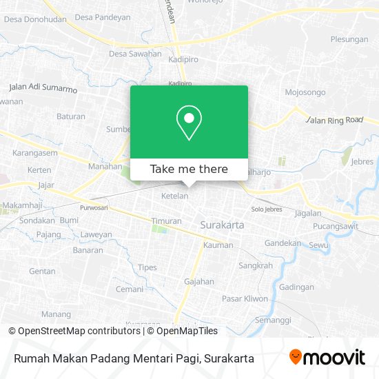 Rumah Makan Padang Mentari Pagi map