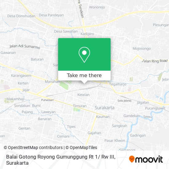 Balai Gotong Royong Gumunggung Rt 1/ Rw III map