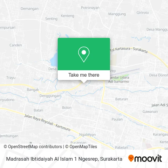 Madrasah Ibtidaiyah Al Islam 1 Ngesrep map