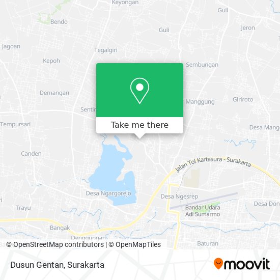 Dusun Gentan map