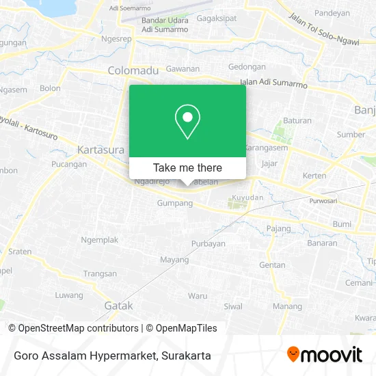 Goro Assalam Hypermarket map