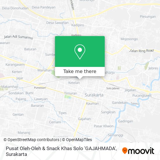 Pusat Oleh-Oleh & Snack Khas Solo 'GAJAHMADA' map