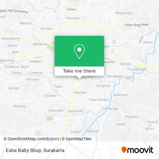 Esbe Baby Shop map