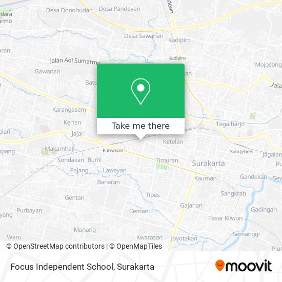 Focus Independent School map