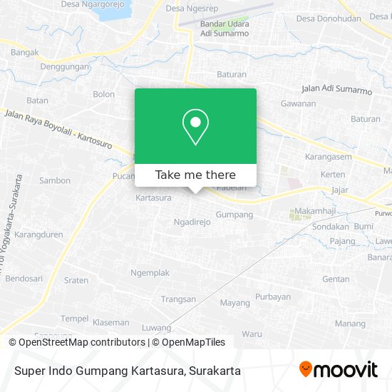 Super Indo Gumpang Kartasura map