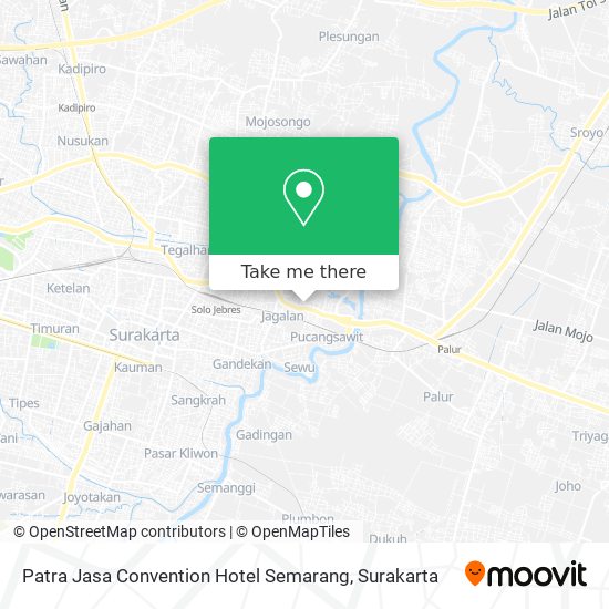 Patra Jasa Convention Hotel Semarang map