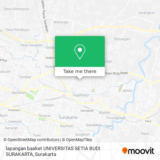 lapangan basket UNIVERSITAS SETIA BUDI SURAKARTA map