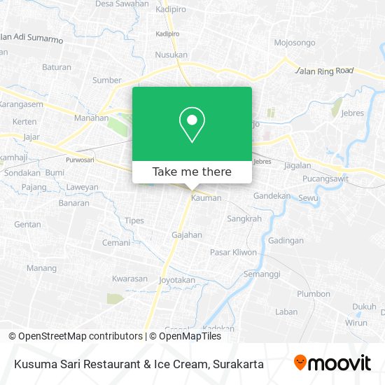Kusuma Sari Restaurant & Ice Cream map