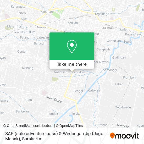 SAP (solo adventure pass) & Wedangan Jip (Jago Masak) map