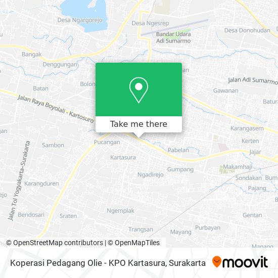 Koperasi Pedagang Olie - KPO Kartasura map