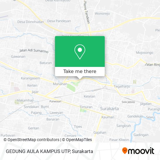 GEDUNG AULA KAMPUS UTP map
