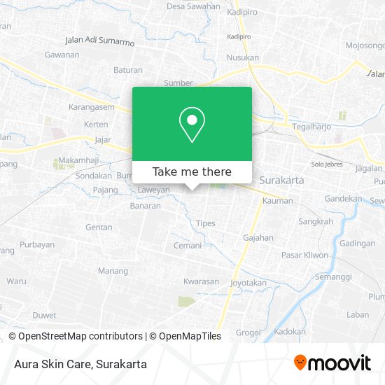 Aura Skin Care map