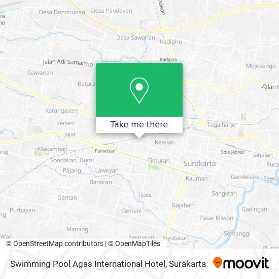 Swimming Pool Agas International Hotel map