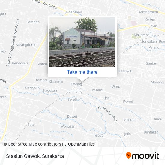 Stasiun Gawok map