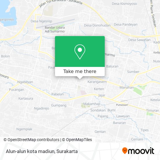 Alun-alun kota madiun map