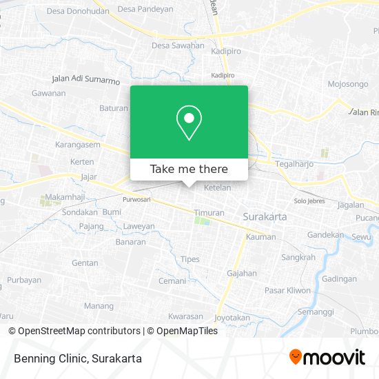 Benning Clinic map