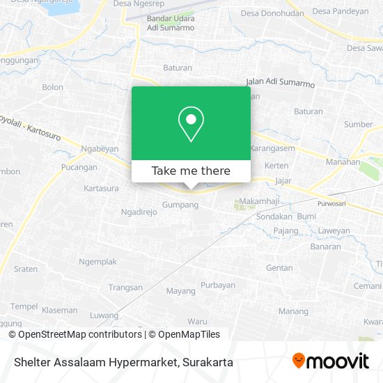 Shelter Assalaam Hypermarket map