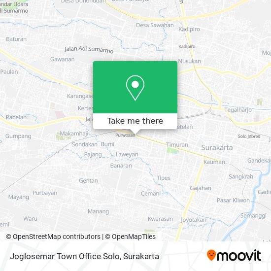 Joglosemar Town Office Solo map