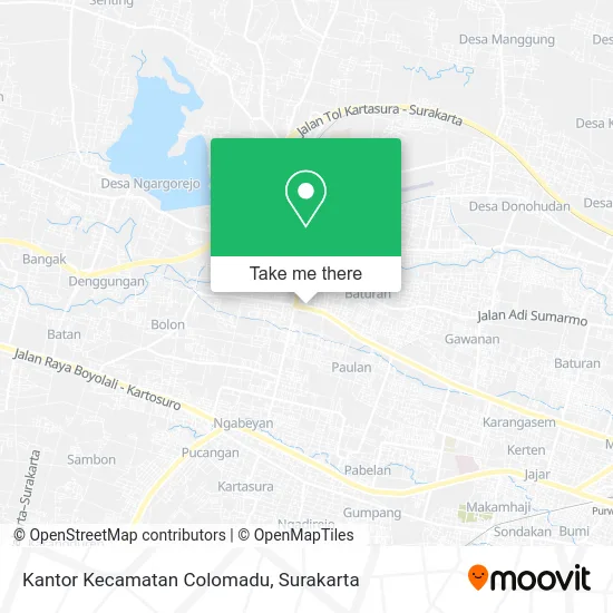 Kantor Kecamatan Colomadu map