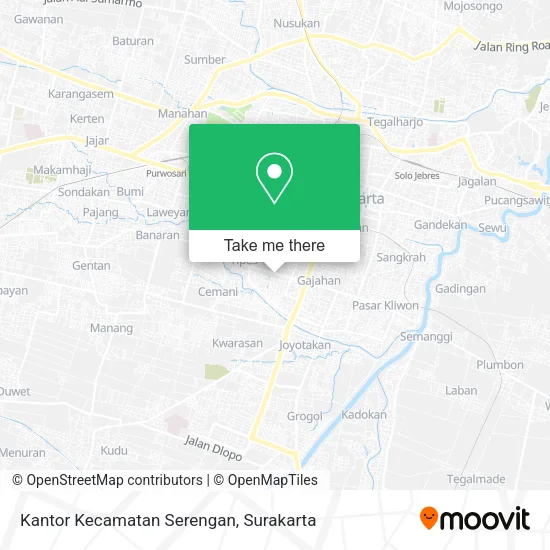 Kantor Kecamatan Serengan map