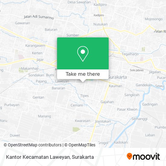 Kantor Kecamatan Laweyan map