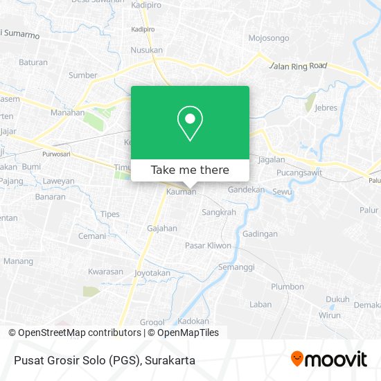 Pusat Grosir Solo (PGS) map