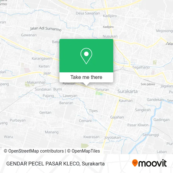 GENDAR PECEL PASAR KLECO map