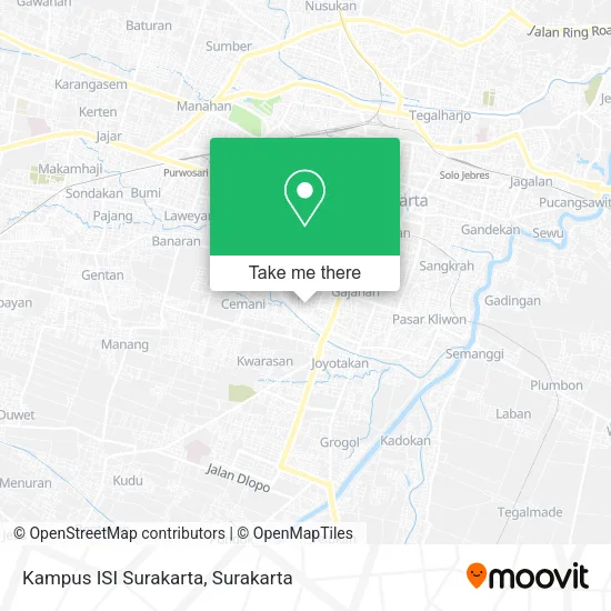 Kampus ISI Surakarta map